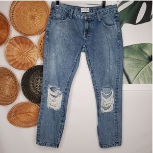 One Teaspoon Freebirds Destroyed Distressed Jeans